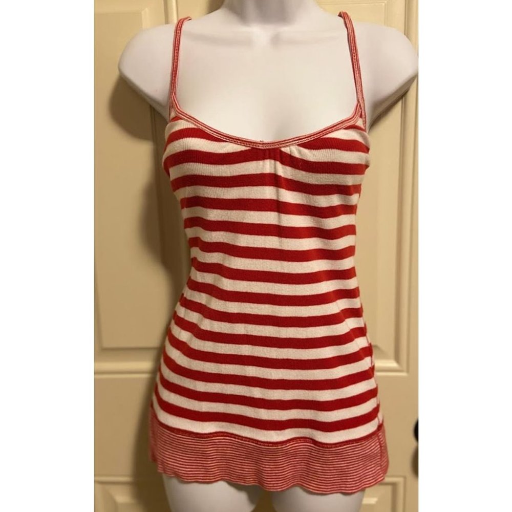 Women's Red & White Bra Top